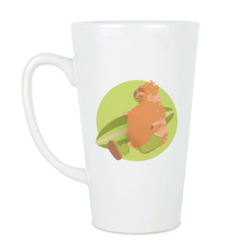 Чашка Латте с принтом Animal Fashion: U is for 'Uggs' on merinos sheep