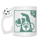 Кружка с футбольным мячиком