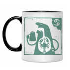 Кружка двухцветная