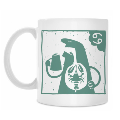 Кружка с принтом  Рак