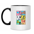 Кружка двухцветная