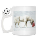 Кружка с футбольным мячиком