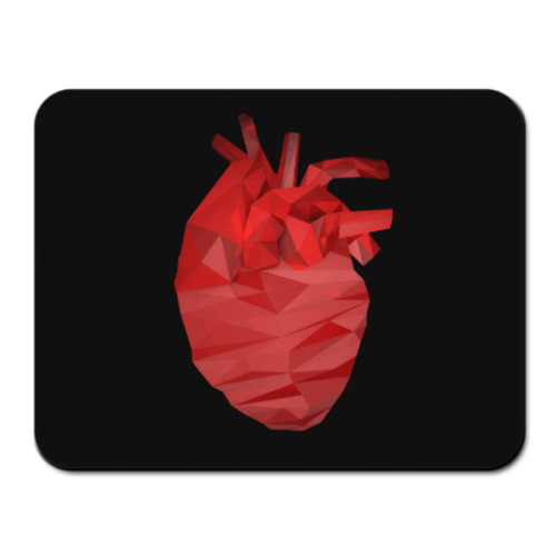 Коврик для мыши с принтом Сердце 3D