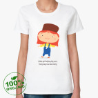 Женская футболка органик