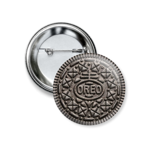 Значок 37мм с принтом Oreo