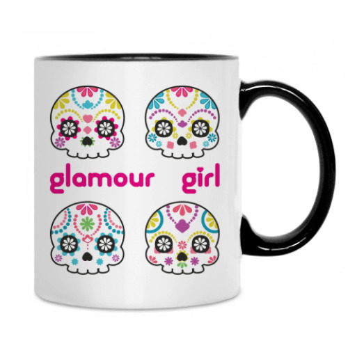 Кружка с принтом Glamour Girl