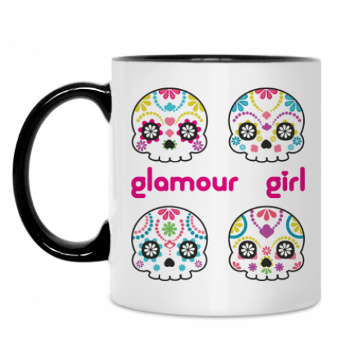 Кружка с принтом Glamour Girl