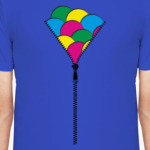 Молния и цветные круги