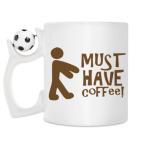 Кружка с футбольным мячиком