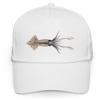 Кепка / бейсболка, белая (печать) Кальмар