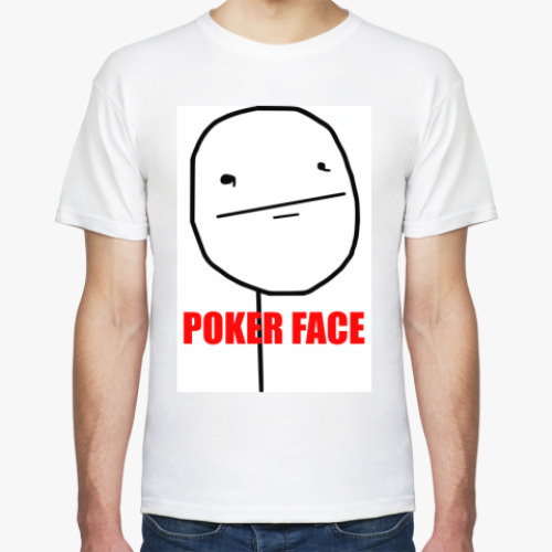 Футболка с принтом Poker face