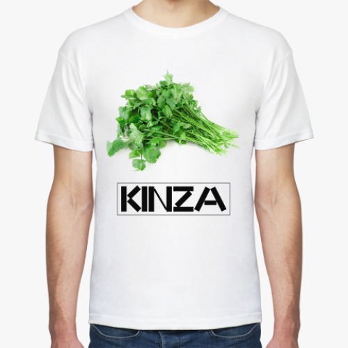 Футболка с принтом KINZA
