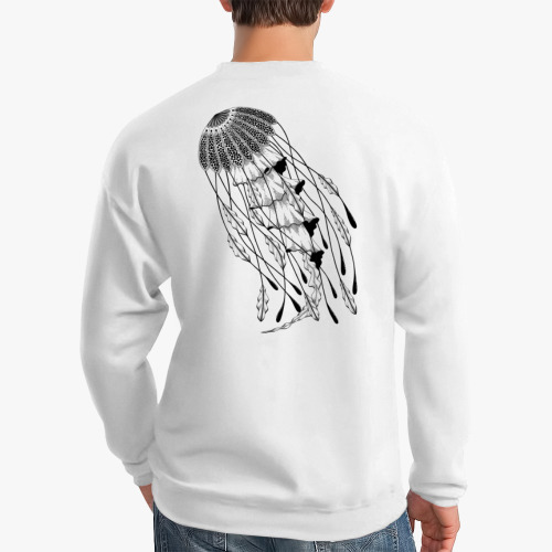 Свитшот с принтом Океанская медуза