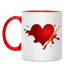 Двухцветная кружка Сердце