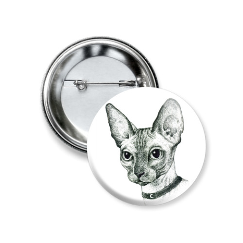 Значок 37мм с принтом Сфинкс