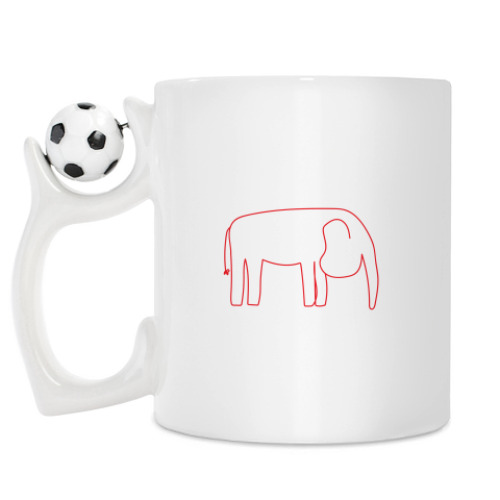 Кружка с принтом Слон