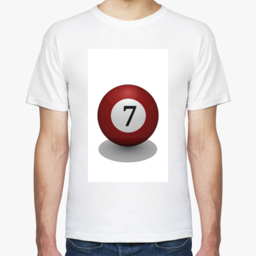 Футболка с принтом Бильярдный шар