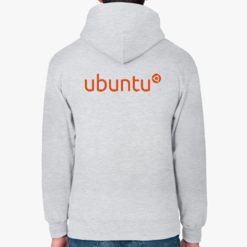 Толстовка худи с принтом Ubuntu