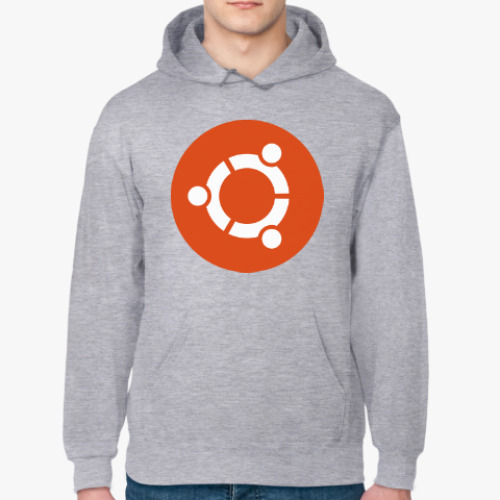 Толстовка худи с принтом Ubuntu