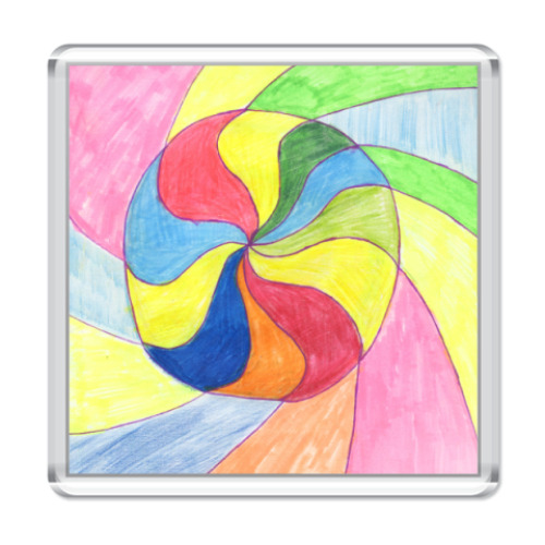 Магнит с принтом  'Леденец'