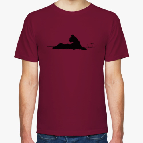 Футболка с принтом Спящая пантера