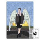 девушка-ангел на крыше