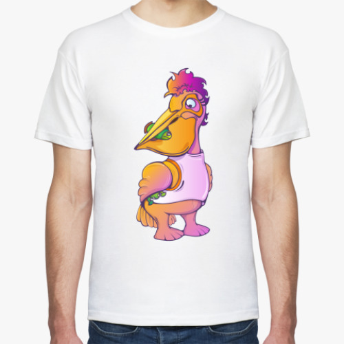 Футболка с принтом Пеликан