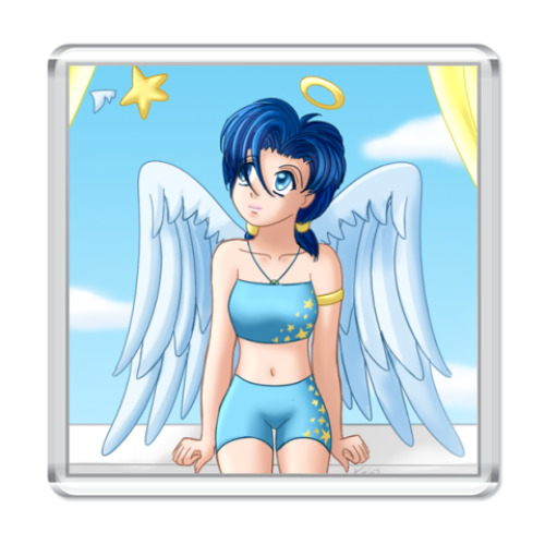 Магнит с принтом  'Ангел'