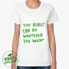 Женская футболка органик