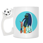 Кружка с футбольным мячиком