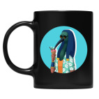 Кружка цветная UV-DTF