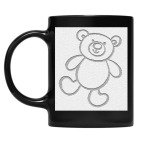 Кружка цветная UV-DTF