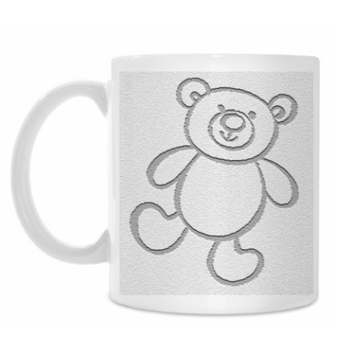 Кружка с принтом Почтовый Мишка