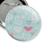 Узор из сердец, валентинки