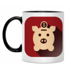 Кружка двухцветная