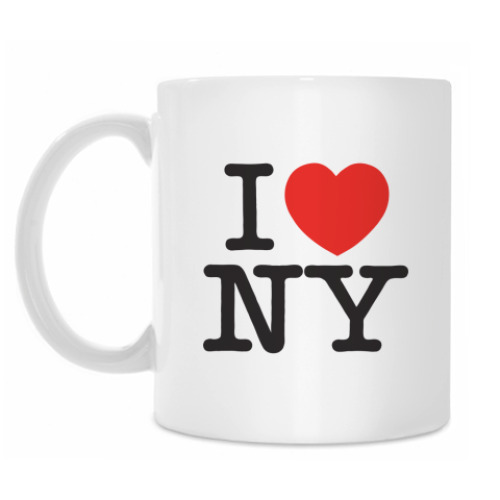 Кружка с принтом I ♥ NY