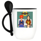 Кружка с ложкой