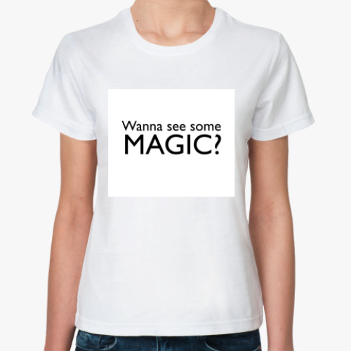 Классическая футболка с принтом Blaine's Street Magic