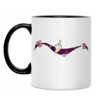 Кружка двухцветная