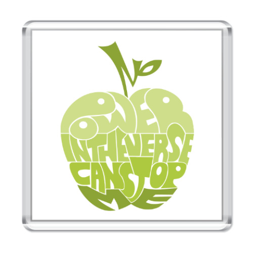 Магнит с принтом Power In The Verse