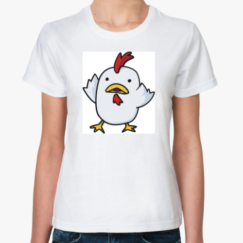 Классическая футболка с принтом 'Цыпа'