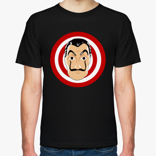 Футболка с принтом Бумажный дом маска Дали