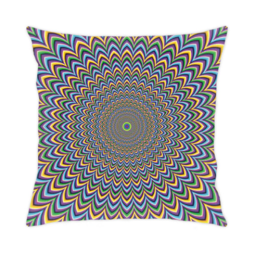 Подушка с принтом Optical Art