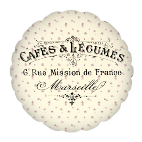 Подушка с принтом Уют в стиле Прованс