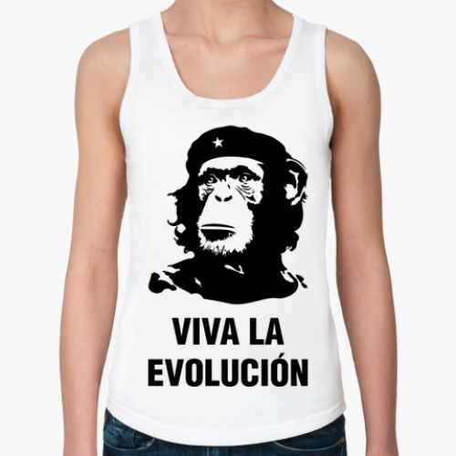 Женская майка с принтом Viva La Evolucion