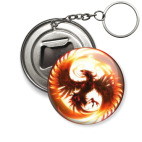 Брелок-открывашка 50 мм 'Феникс'