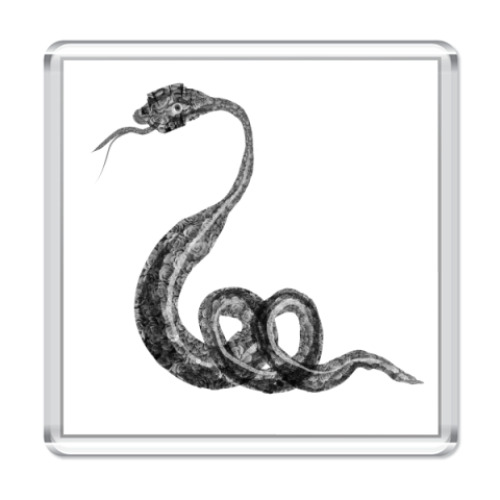 Магнит с принтом Змейка