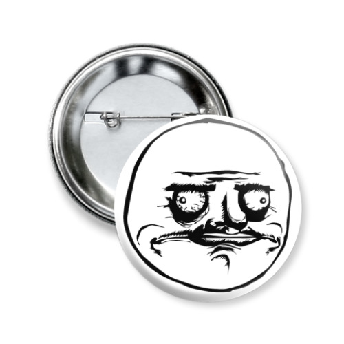 Значок 50мм с принтом Megusto