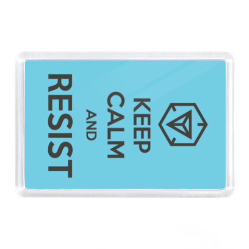 Магнит с принтом KEEP CALM and RESIST