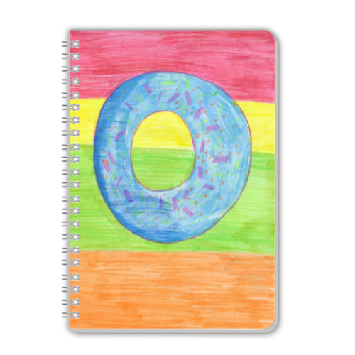 Тетрадь с принтом 'Булочка'